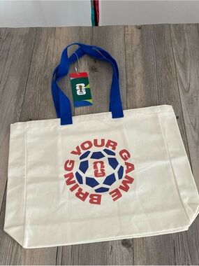 Official NWT FIFA World Cup 2026 canvas Tote Bag Bring Your Game